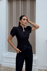 Ellis İkili Düğme Detay Takım 2235