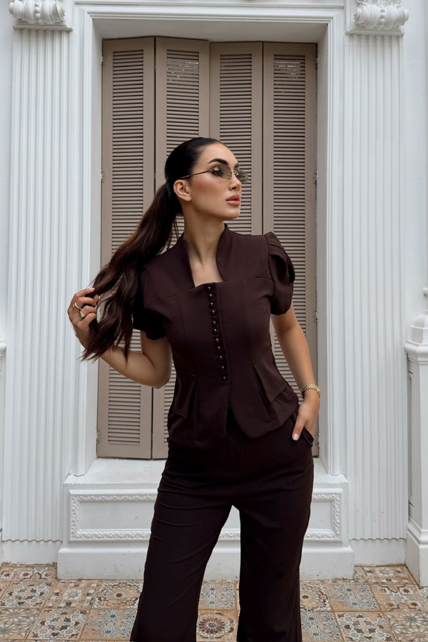 Ellis İkili Düğme Detay Takım 2235
