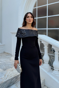 Göğüs Taş İşleme Madonna Yaka Abiye 1149