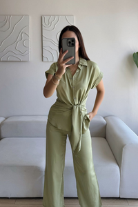 Arjana İkili Gömlek Yaka Takım 13486 HAKİ
