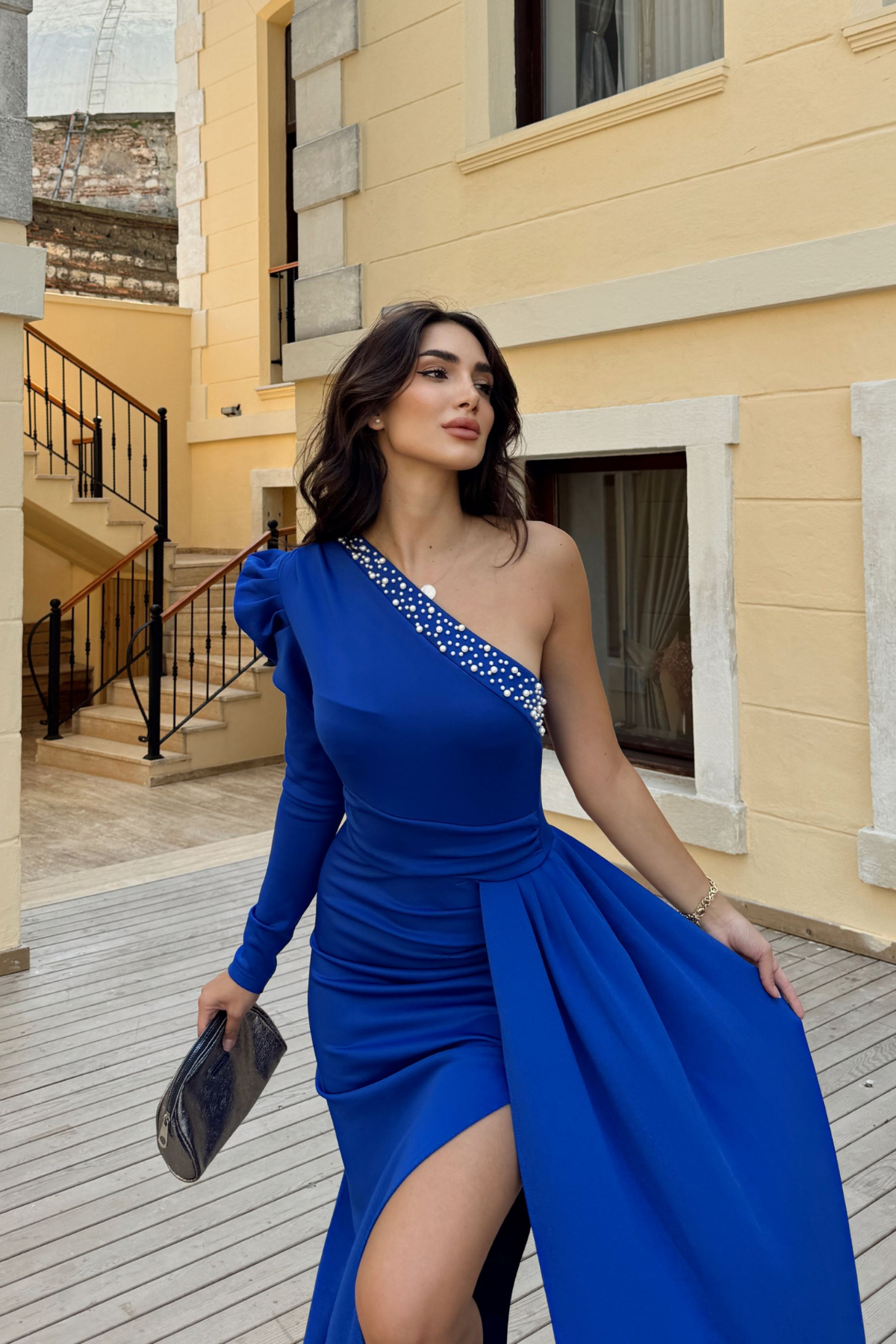 Ava Tek Omuz Tasarım Abiye 582743 SAKS