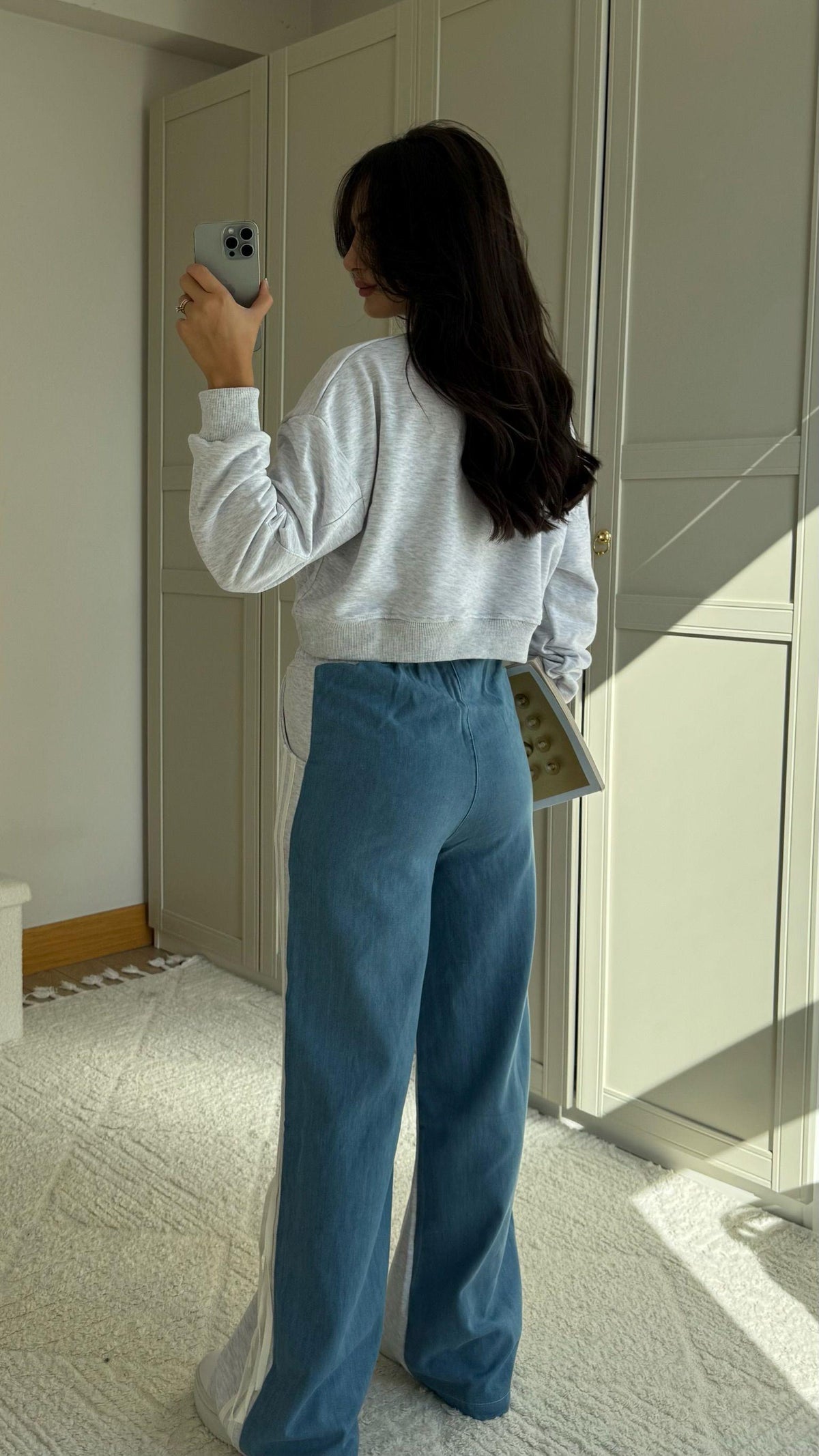 Brooklyn Jean Detay Bağcıklı Takım 2627 GRİ