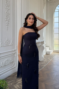 Elira Kurdele Detay Abiye 1170 LACİVERT