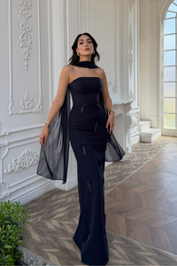 Elira Kurdele Detay Abiye 1170 LACİVERT