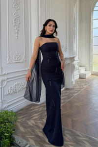 Elira Kurdele Detay Abiye 1170 LACİVERT