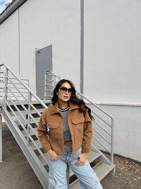 Jerry Kaşe Cep Detay Ceket 3585 TABA