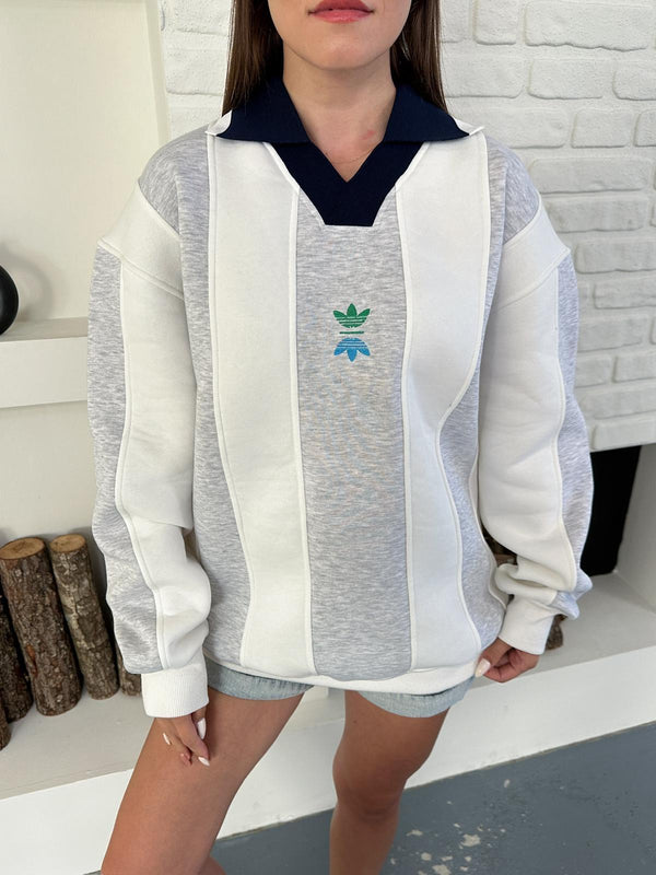 Jose Polo Yaka Sweatshirt 1907 GRİ