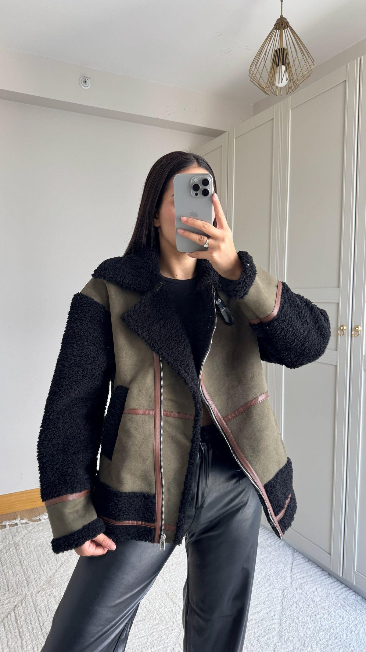 Kevin Oversize Tasarım Kaban 50024 HAKİ