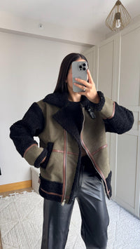 Kevin Oversize Tasarım Kaban 50024 HAKİ