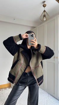 Kevin Oversize Tasarım Kaban 50024 HAKİ