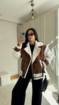 Kevin Oversize Tasarım Kaban 50024 KAHVERENGİ