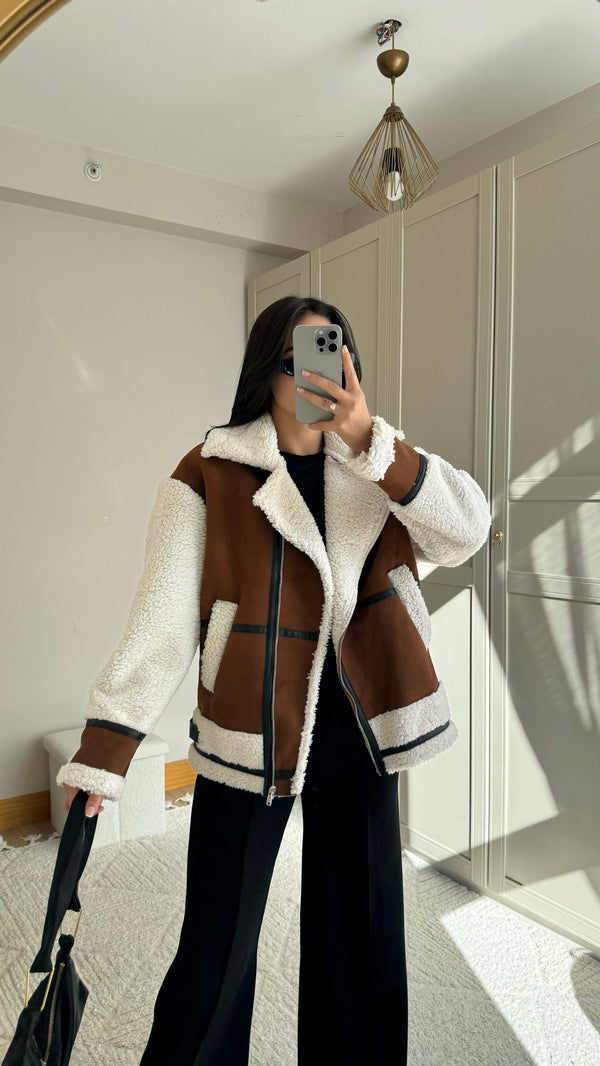 Kevin Oversize Tasarım Kaban 50024 KAHVERENGİ