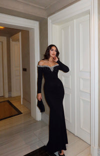 Layana Madonna Yaka Abiye 583101 SİYAH