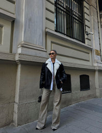Reina Cep Detay Biker Kaban 3025 SİYAH