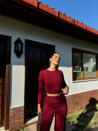 Sadie Boncuk Detaylı İkili Takım 3745 BORDO