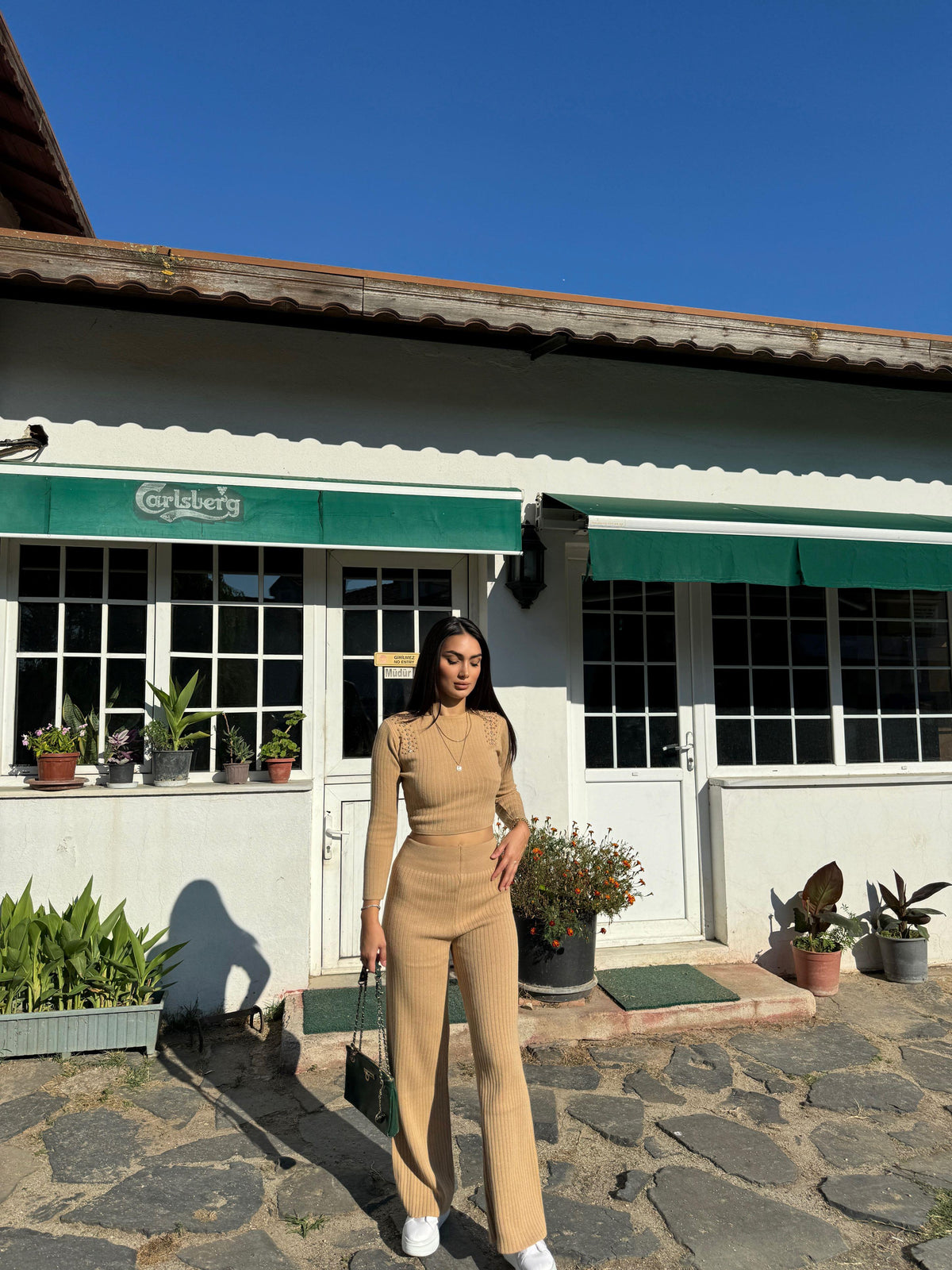Sadie Boncuk Detaylı İkili Takım 3745 VİZON