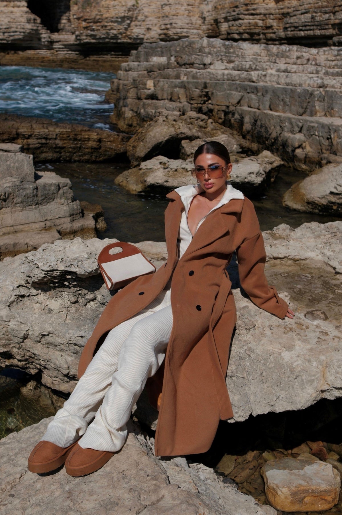 Sheila Kaşe Oversize Kaban 2985 TABA