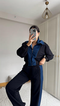 Violet Jean Detay Tasarım Takım 2640 SİYAH