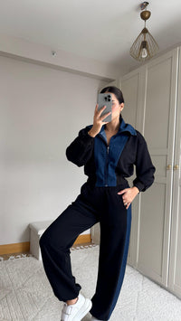 Violet Jean Detay Tasarım Takım 2640 SİYAH
