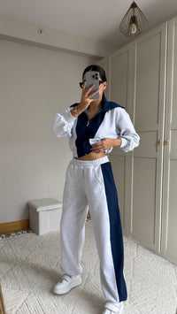 Violet Jean Detay Tasarım Takım 2640 AÇIK GRİ