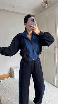 Violet Jean Detay Tasarım Takım 2640 SİYAH