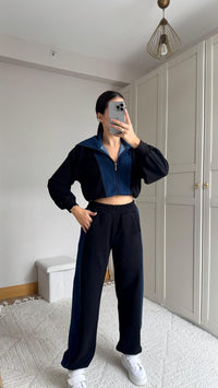 Violet Jean Detay Tasarım Takım 2640 SİYAH