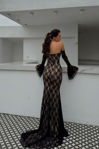 Violetta Güpür Balık Tasarım Abiye 84629 SİYAH
